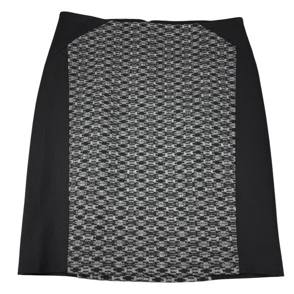 THEORY Navarro Chevron Wool Blend Pencil Skirt Size 6 - Picture 2 of 6